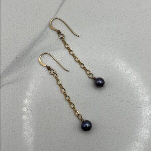 14kt GF and pearl earrings